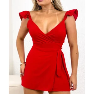 Macaquinho Feminino Alfaiataria com Bojo